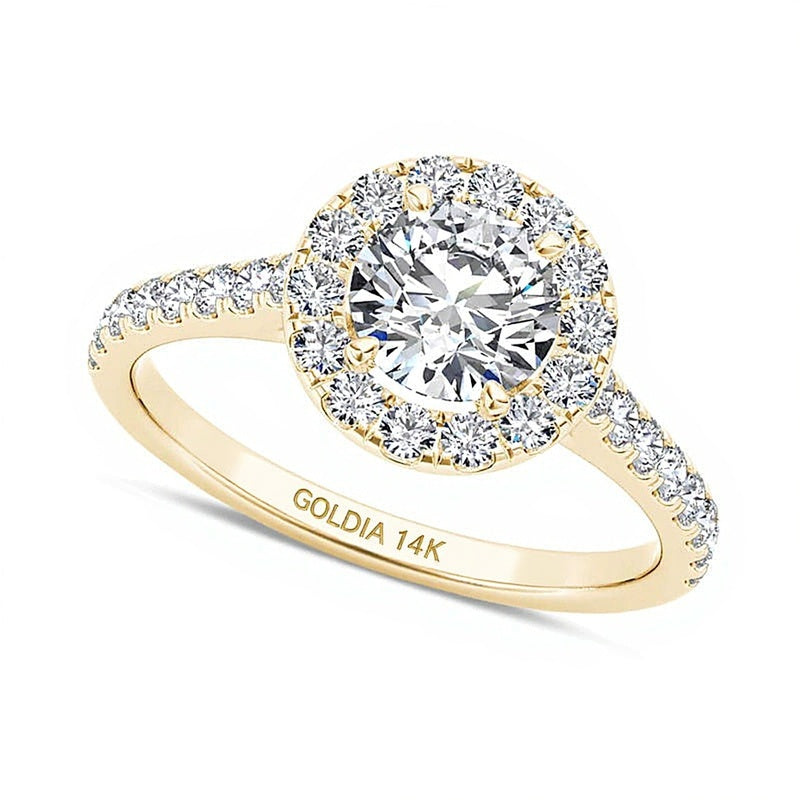 1.2 CT. TW Diamond Frame Engagement Ring in 14K Gold