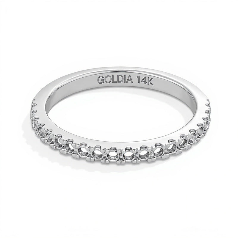0.25 CT. TW Lab-Grown Diamond Band in 14K White Gold (F/SI2)