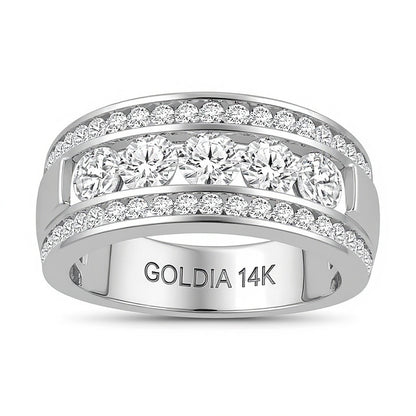 2.0 CT. TWCertified Lab-Grown Diamond Band in 14K White Gold (F/VS2)