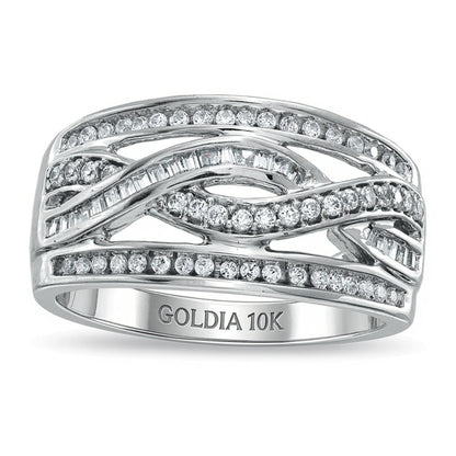 0.38 CT. TW Diamond Infinity Band in 10K White Gold