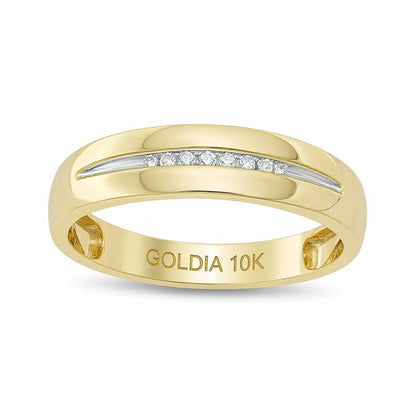 0.05 CT. TW Diamond Wedding Band in 10K Gold
