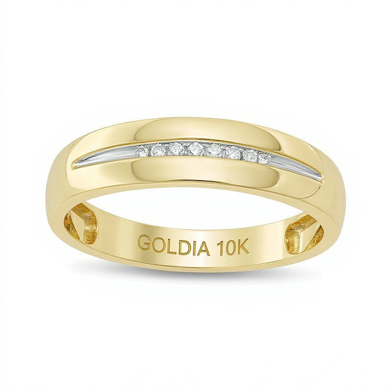 0.05 CT. TW Diamond Wedding Band in 10K Gold