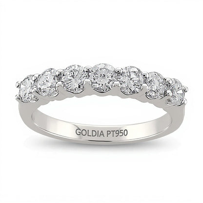1.0 CT. TW Diamond Seven Stone Ring in Platinum