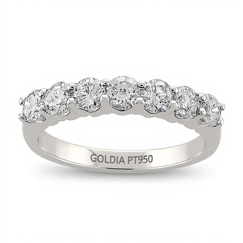 1.0 CT. TW Diamond Seven Stone Ring in Platinum