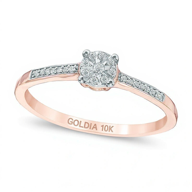 Diamond Accent Promise Ring in 10K Rose Gold