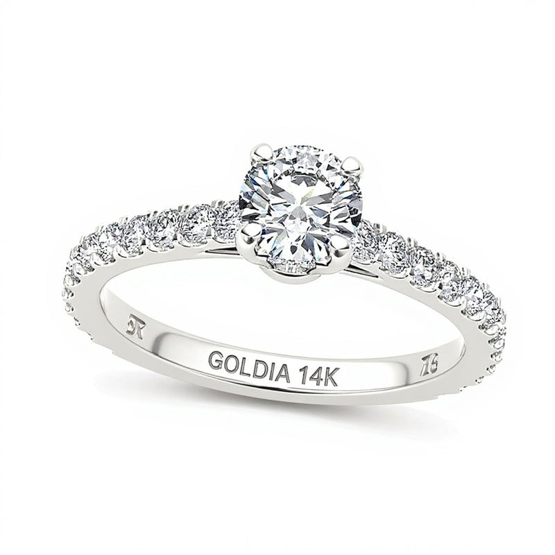 1.0 CT. TW Diamond Engagement Ring in 14K White Gold