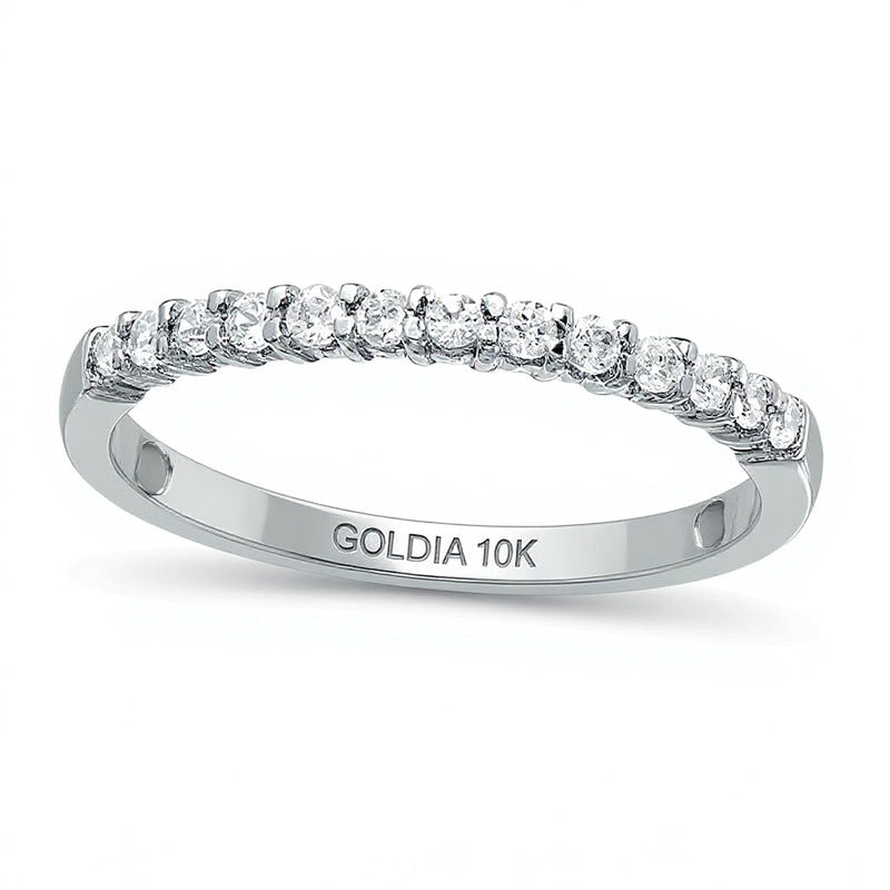 0.25 CT. TW Diamond Band in 10K White Gold