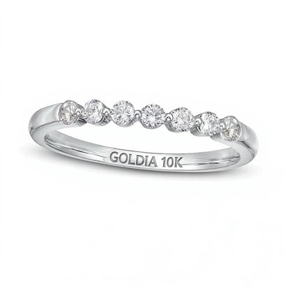 0.25 CT. TW Diamond Seven Stone Anniversary Band in 10K White Gold