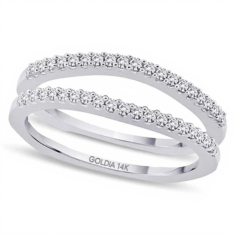 0.25 CT. TW Diamond Solitaire Enhancer in 14K White Gold