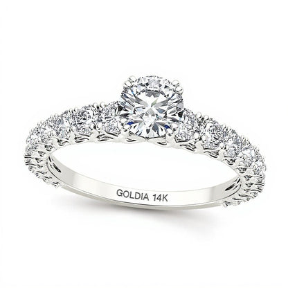1.0 CT. TW Diamond Engagement Ring in 14K White Gold