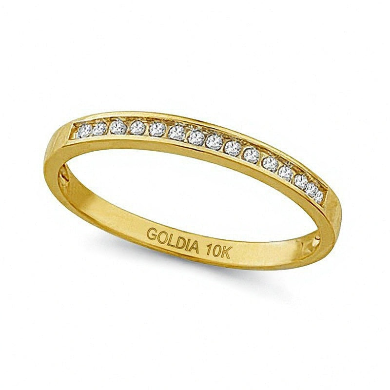 0.1 CT. TW Diamond Anniversary Band in 10K Gold