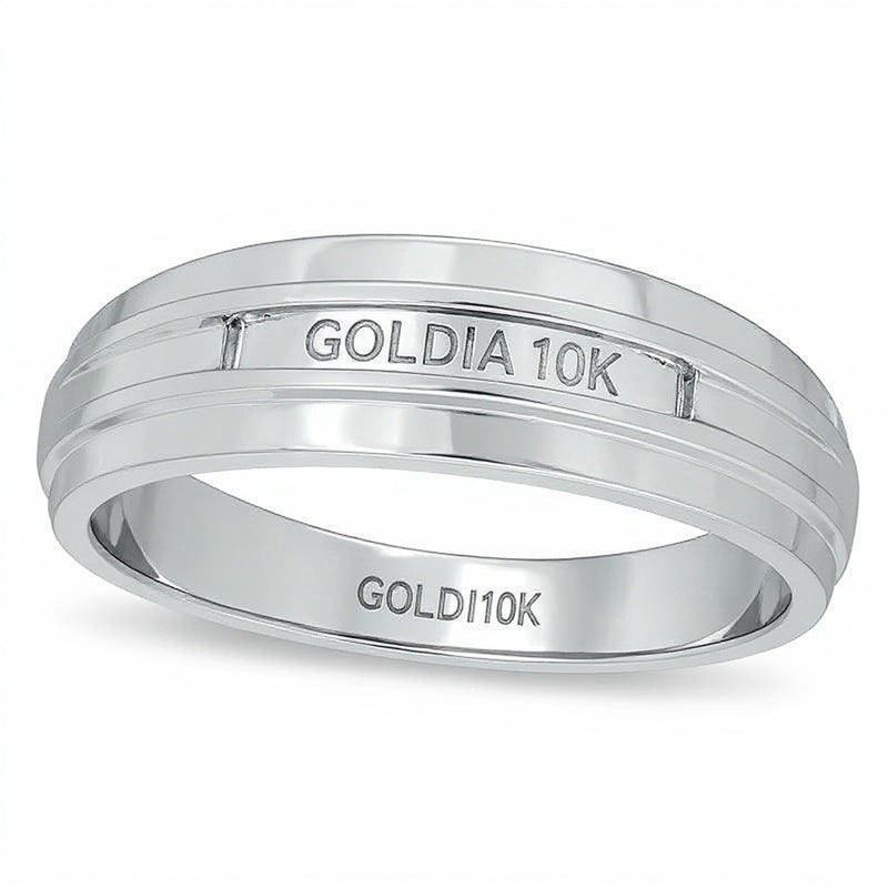 0.17 CT. TW Baguette Diamond Wedding Band in 10K White Gold