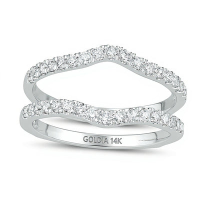 0.5 CT. TW Diamond Solitaire Enhancer in 14K White Gold