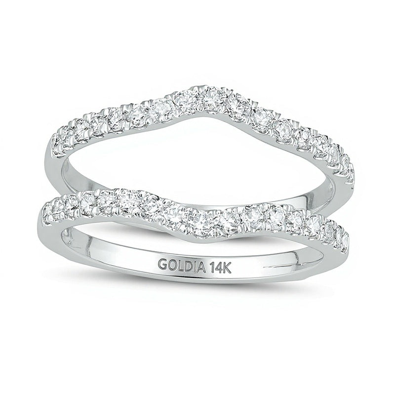 0.5 CT. TW Diamond Solitaire Enhancer in 14K White Gold