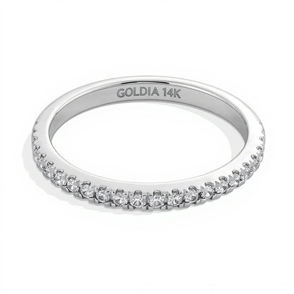 0.17 CT. TW Lab-Grown Diamond Band in 14K White Gold (F/SI2)