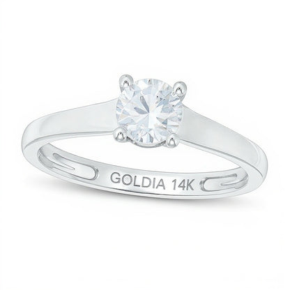Zales Private Collection 3/4 CTW. Colourless Diamond Engagement Ring in 14K Two-Tone Gold (F/I1)