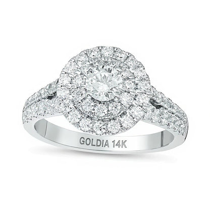 Love's Destiny by Peoples 1.25 CT. TW Diamond Engagement Ring in 14K White Gold