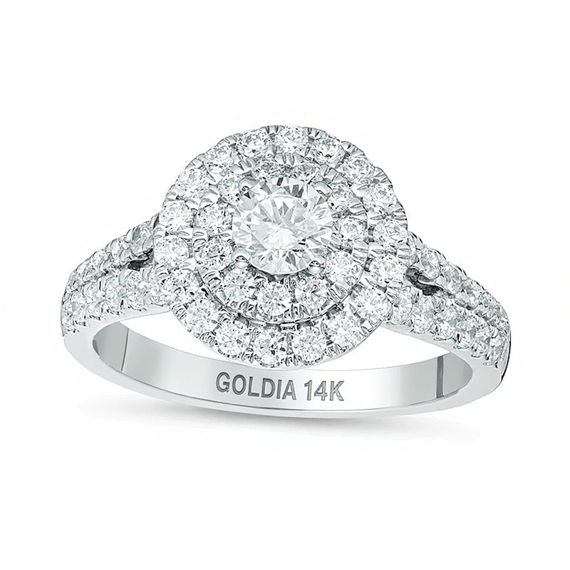 Love's Destiny by Peoples 1.25 CT. TW Diamond Engagement Ring in 14K White Gold
