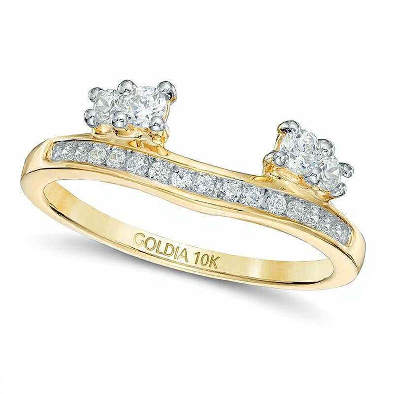 0.33 CT. TW Diamond Solitaire Enhancer in 10K Gold