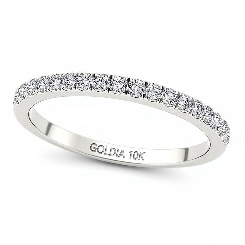 0.33 CT. TW Diamond Wedding Band in 10K White Gold