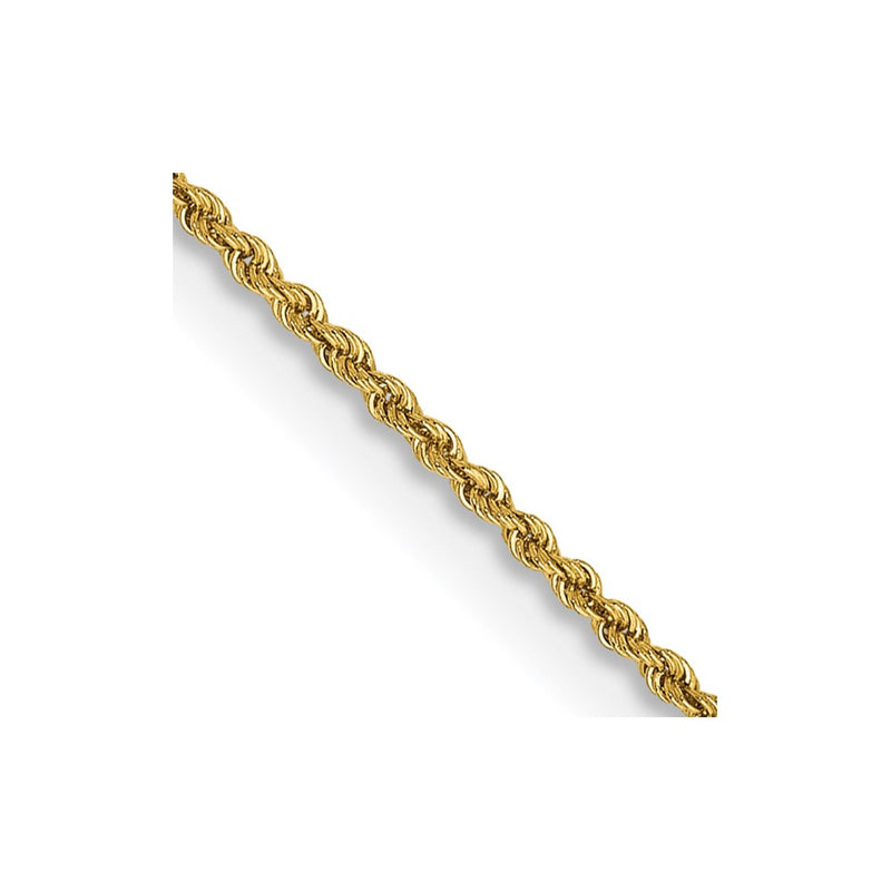 14k Yellow Gold 26 inch 1.5mm Regular Rope with Lobster Clasp Chain Necklace