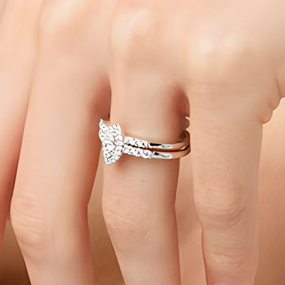 0.5 CT. TW Marquise-Shaped Multi-Diamond Frame Bridal Set in 10K White Gold