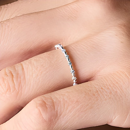 0.07 CT. TW Diamond Stackable Anniversary Band in 10K Gold