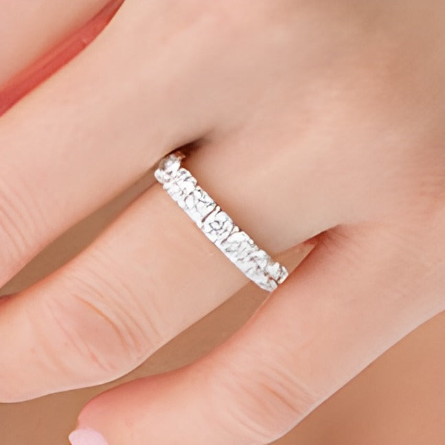 1.5 CT. TW Diamond Nine Stone Band in 14K White Gold (I/SI2)