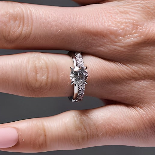 2.0 CT. TW Lab-Grown Diamond Bridal Set in 14K White Gold (F/VS2)