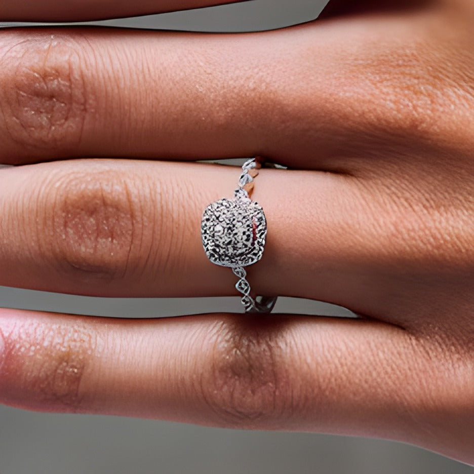 0.25 CT. TW Diamond Double Cushion Frame Promise Ring in 10K White Gold