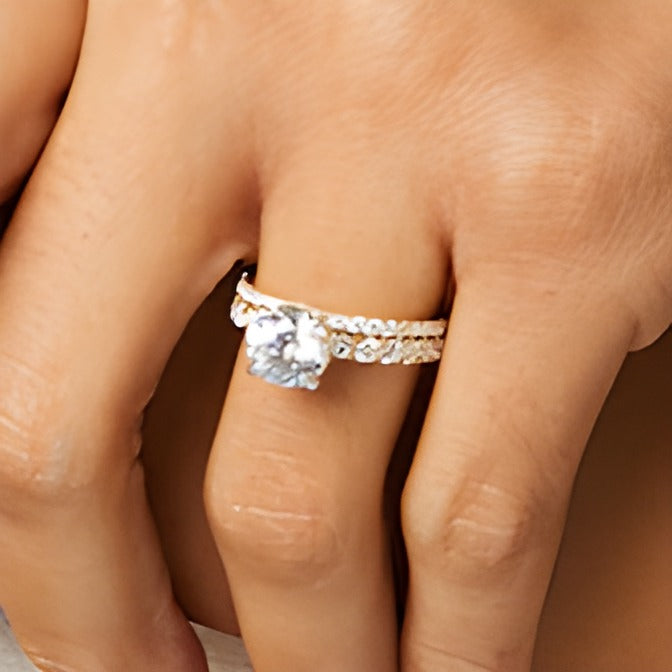 3.0 CT. TW Lab-Grown Diamond Bridal Set in 14K Gold (I/SI2)