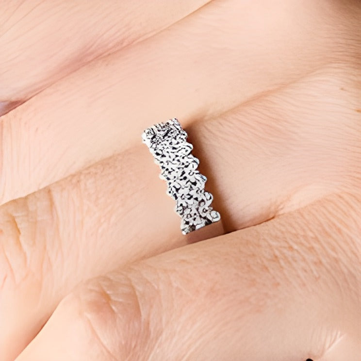 0.25 CT. TW Diamond Multi-Row Anniversary Band in 10K White Gold