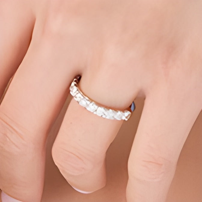 1.0 CT. TW Diamond Prong Band in 14K White Gold
