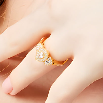 0.75 CT. TW Pear-Shaped Diamond Past Present FutureÂ® Frame Engagement Ring in 14K Gold