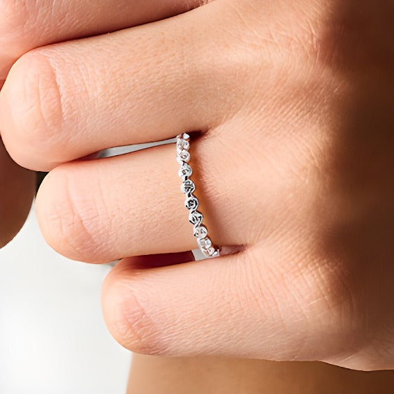 0.5 CT. TW Lab-Grown Diamond Anniversary Band in 14K White Gold (F/VS2)
