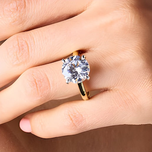 5.25 CT. TW Lab-Grown Diamond Solitaire Engagement Ring in 14K Gold (F/VS2)