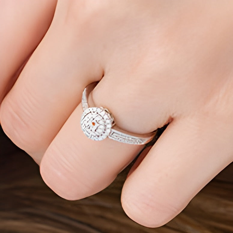 0.2 CT. TW Diamond Double Frame Promise Ring in Sterling Silver