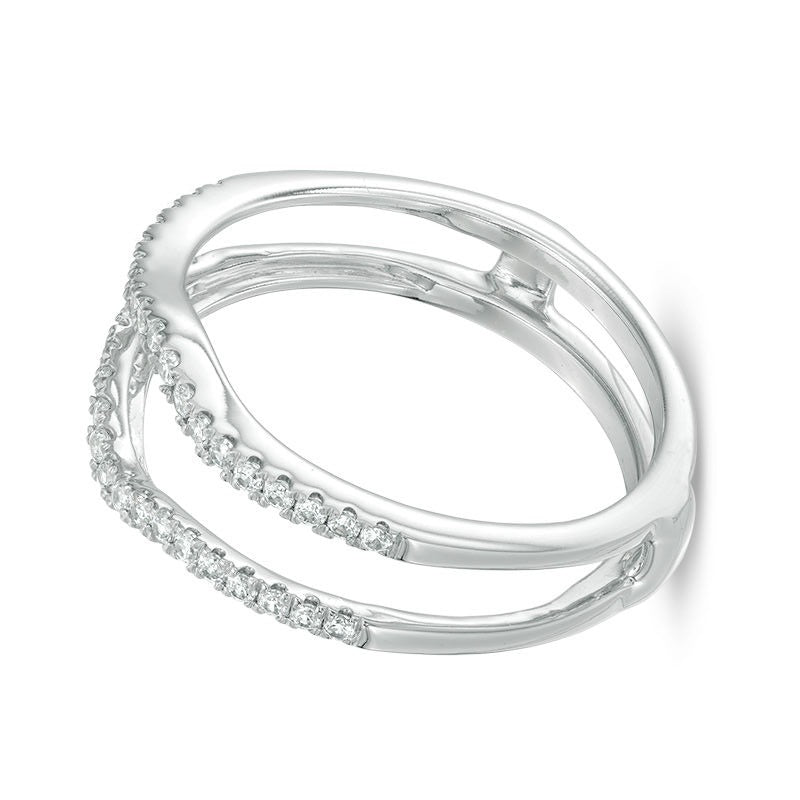 0.25 CT. TW Diamond Contour Solitaire Enhancer in 14K White Gold