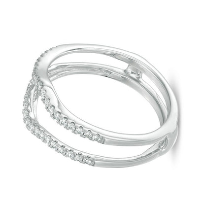 0.25 CT. TW Diamond Contour Solitaire Enhancer in 14K White Gold