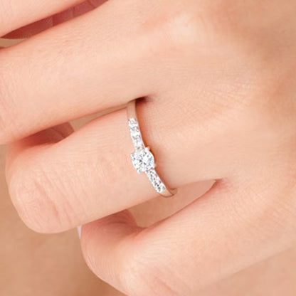0.33 CT. TW Diamond Engagement Ring in 10K White Gold