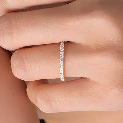 0.33 CT. TW Diamond Wedding Band in 10K Rose Gold