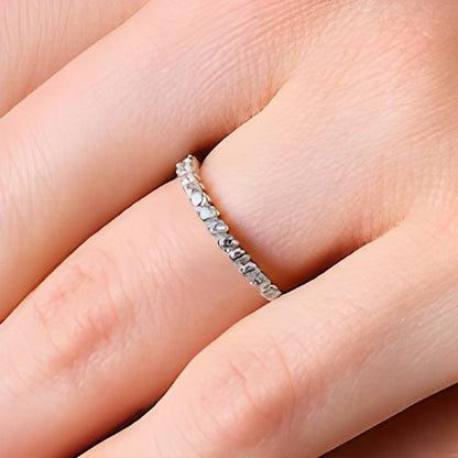 0.33 CT. TW Diamond Graduated Stackable Anniversary Band in 10K White Gold