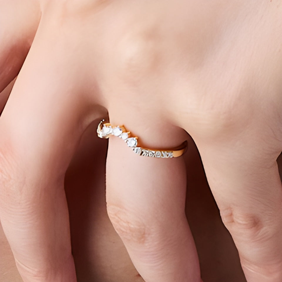 0.33 CT. TW Marquise-Cut Lab-Grown Diamond Solitaire Enhancer Ring in 14K Gold (F/VS2)