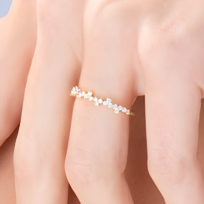 0.25 CT. TW Diamond Scatter Anniversary Band in 10K Gold