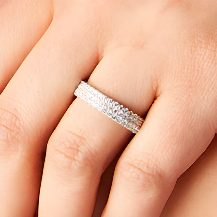 1.75 CT. TW Diamond Triple Row Eternity Band in 14K White Gold