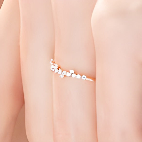 0.25 CT. TW Diamond Scatter Anniversary Band in 10K Rose Gold