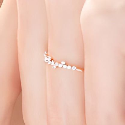 0.25 CT. TW Diamond Scatter Anniversary Band in 10K Rose Gold