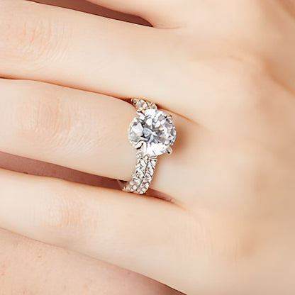 5.25 CT. TW Lab-Grown Diamond Bridal Set in 14K White Gold (I/SI2)