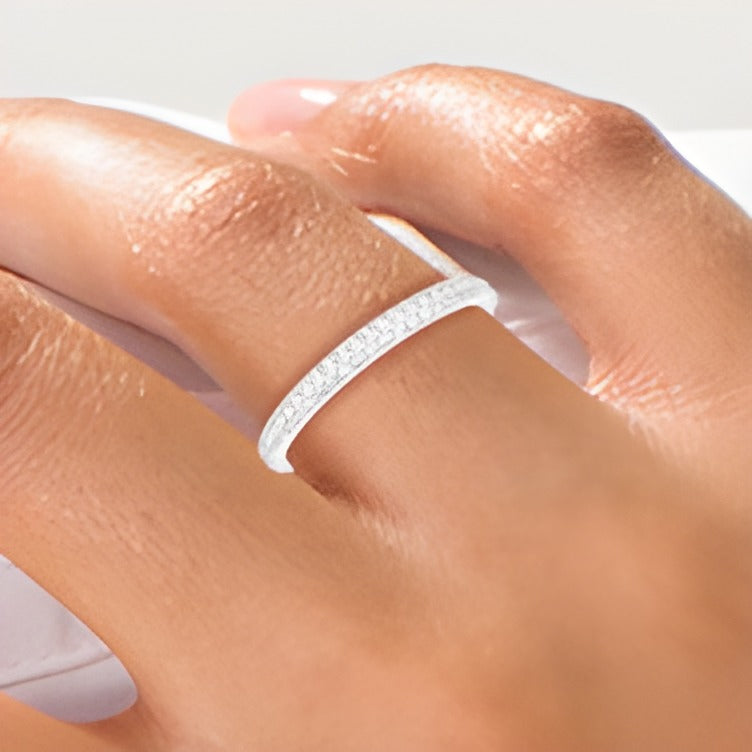0.17 CT. TW Diamond Anniversary Band in 10K White Gold