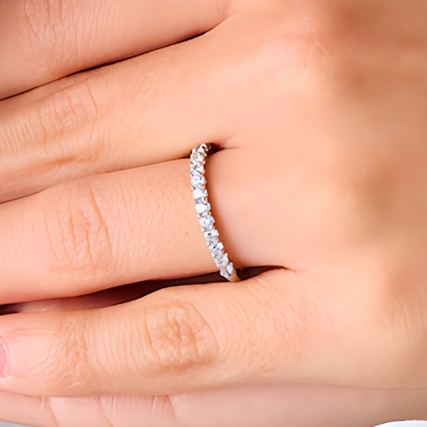 0.38 CT. TW Lab-Grown Diamond Band in 14K White Gold (F/SI2)
